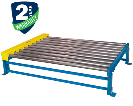 Alba Manufacturing – Chain Driven Live Roller Conveyor – 1.9″ Diameter Rollers Chain Driven Live Roller Conveyor - 1.9
