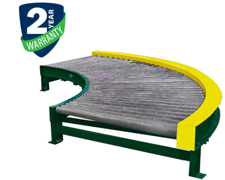 Alba Manufacturing – Chain Driven Live Roller Conveyor – True Tapered Chain Driven Live Roller Curve Alba Manufacturing - Chain Driven Live Roller Conveyor - True Tapered Chain Driven Live Roller Curve