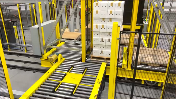 Alba Manufacturing – Ice Cream Palletizing System Alba Manufacturing - Ice Cream Palletizing System