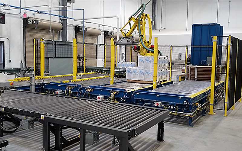 Alba Manufacturing – Pallet Stacker/Destacker Alba Manufacturing - Pallet Stacker/Destacker